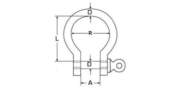 НЕРЖАВЕЮЩАЯ НЕРЖАВЕЮЩАЯ, КИСЛОТОСТОЙКАЯ ШЕЙКЕЛЬ 6 ММ OMEGA