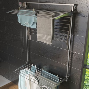 Настенная башенная сушилка, белая, 108x52x137 см