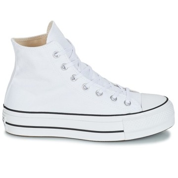 Converse All Star buty trampki białe platforma 37