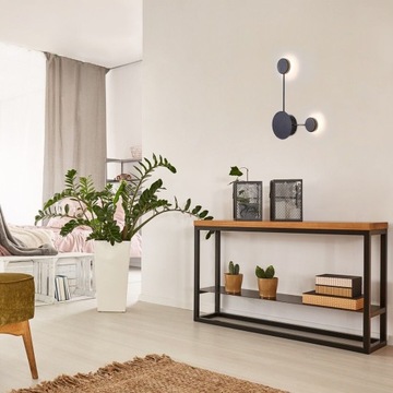 ЧЕРНЫЙ СВЕТОДИОДНЫЙ НАСТЕННЫЙ СВЕТИЛЬНИК RABALUX AMADEO 1X7W