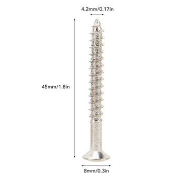 10 железных винтов для крепления грифа гитары,