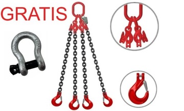Zawiesie łańcuchowe 4C 2,36T 2m + ogniwo zespolone skracane + GRATIS