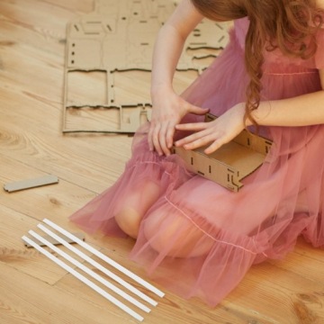 4 шт. белой миниатюрной отделки для кукольного дома для детального DIY-декорирования