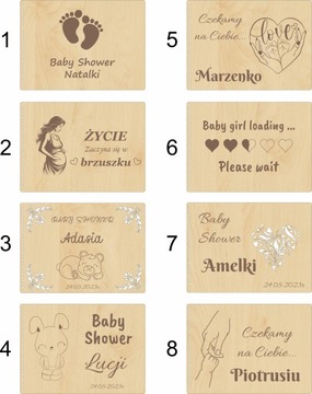 ALBUM DREWNIANY PERSONALIZOWANA OKŁADKA Z GRAWEREM PREZENT A4 20 PAMIĄTKA