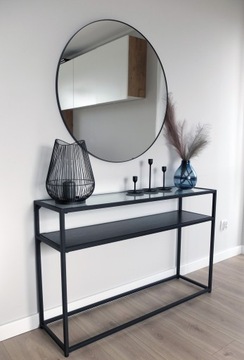 РАМКА КРУГЛОГО ЗЕРКАЛА ДЛЯ ВАННОЙ LOFT 70 СМ, ЧЕРНАЯ