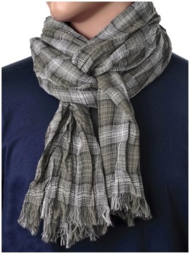 GREG Scarf Широкий мужской шарф, ХЛОПОК 100% bw4