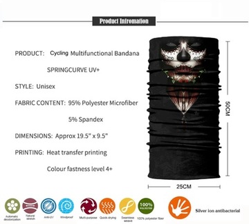 БАНДАНА ШАРФ ЮБКА ШАРФ MUERTOS 01