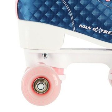 Роликовые коньки Nils Extreme, размер 39, ЖЕНСКИЕ, резиновые