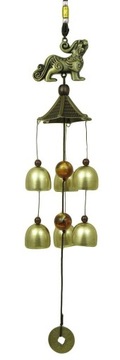 Dzwonek wietrzny z Pixiu - Feng Shui