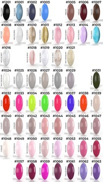 Zestaw do paznokci 16x MaluLac lakier hybrydowy baza top + LAMPA LED TORBA