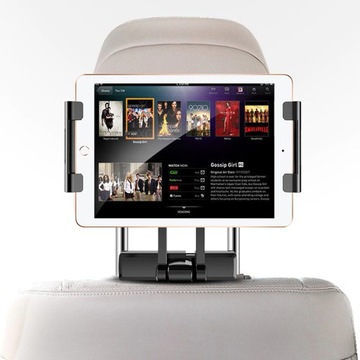 UCHWYT SAMOCHODOWY NA ZAGŁÓWEK TELEFON TABLET ALU