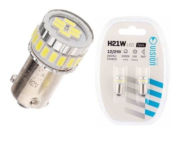 ŻARÓWKA H21W BAY9s MOCNA LED CANBUS __24V___T I R