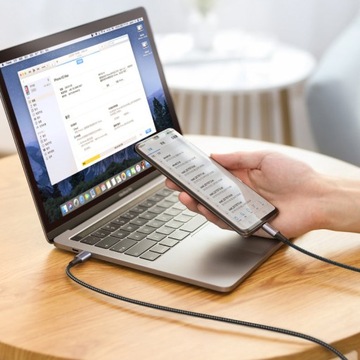 UGREEN KABEL PRZEWÓD USB-C - USB-C PD 100W QC 5A MOCNY DŁUGI 3M