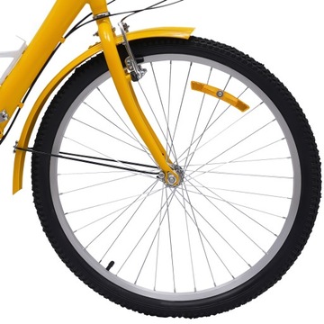 24-дюймовый складной трехколесный велосипед с 7 скоростями, 175x78x110 см.