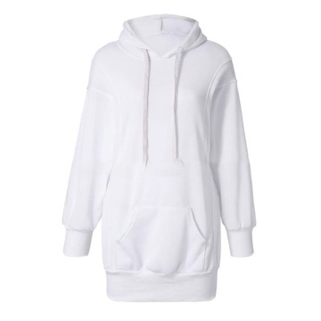 Kpytomoa Women Casual Long Hoodie Simple Solid Col