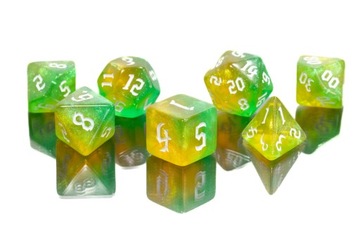 TRUJĄCA STRZAŁA ZESTAW 7 KOŚCI KOSTEK RPG