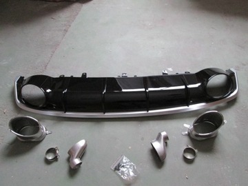 DIFUZOR ZADNÍHO NÁRAZNÍKU AUDI A7 2014-2018 STYL RS7 DO S-LINE