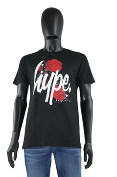 HYPE T-SHIRT CZARNY PRINT (M)