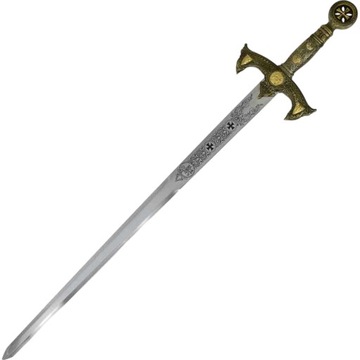 WIELKI MIECZ TEMPLARIUSZY Z ZAWIESZKĄ 120 cm C-94G
