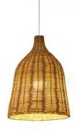 DUŻA LAMPA NATURALNA BAMBUSOWA BOHO JASNA VINTAGE