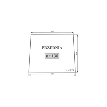 szyba przednia URSUS C-355 kabina czeska