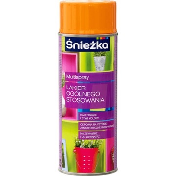 ŚNIEŻKA LAKIER UNIWERSALNY W SPRAY-U POMARAŃCZOWY 400ML