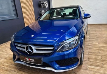 Mercedes Klasa C W205 Limuzyna 200 184KM 2015 Mercedes-Benz Klasa C lift AUTOMAT SKORY 184KM LED perfekcyjny navi, zdjęcie 12