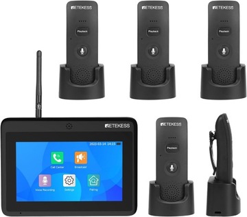 Retekess TD125-TD035 Dwukierunkowy System Pagera, Systemy Domofonowe, 1000M