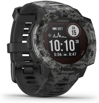 Zegarek Garmin Instinct Solar Camo Grafitowy Moro