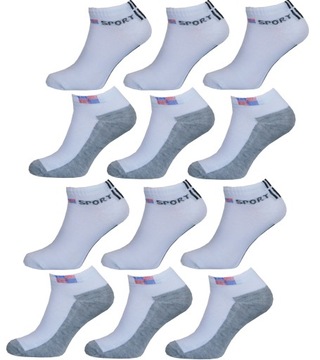 12x SKARPETKI niskie stopki BAMBUSOWE rozm 40-43