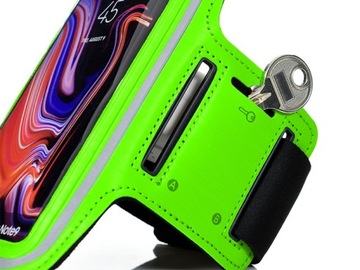 OPASKA NA RAMIĘ ARMBAND Z ODBLASKIEM MIEJSCE NA KLUCZ NA TELEFON SMARTFON