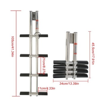 4STOPNIE DRABINKA RUFOWA DO ŁODZI I JACHTÓW TELE