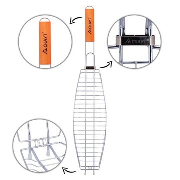 RUSZT DO GRILLOWANIA MIĘSA STEKÓW RYB GRILL