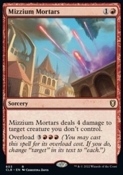 Mizzium Mortars - 4 w stwora z overload @@@@