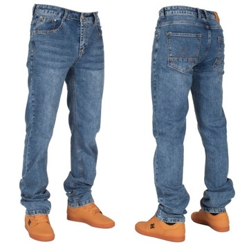 Spodnie męskie jeans W:35 90 CM L:36 granat