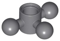 Lego Nowy Dark Bluish Gray Technic Steering Arm with 3 Tow Ball 15460