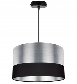 Lampa Sufitowa Wisząca Abażur Chrom Nowoczesna LED