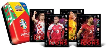 ФУТБОЛЬНЫЕ КАРТОЧКИ MEGA CAN EURO 2024 TOPPS MATCH ATTAX 44 KART +4 LIMITED