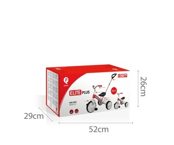 Трехколесный велосипед Qplay Черный детский велосипед-толкатель.