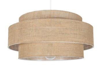 LAMPA BOHO WISZĄCA SUFITOWA NOWOCZESNA LEN LED