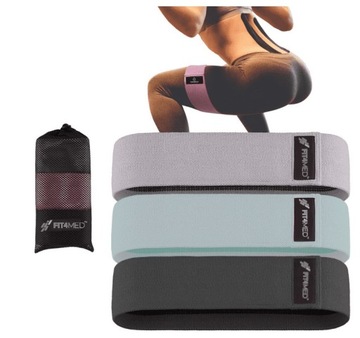 НАБОР ИЗ 3 МАТЕРИАЛОВ ДЛЯ УПРАЖНЕНИЙ НА БЕДРО