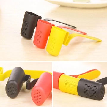 ZAPARZACZ DO HERBATY ŻIÓŁ STALOWY Z ŁAŃCUSZKIEM