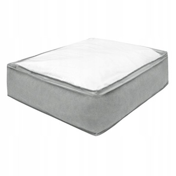 ORGANIZER POJEMNIK POKROWIEC MATERIAŁ PRZECHOWYWANIA POŚCIELI ZAMEK 45x55cm