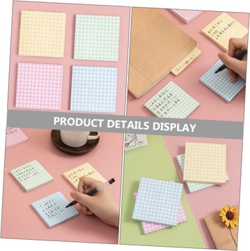 4 портативных самоклеящихся блокнота с липкими маркерами страниц на заказ