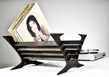 Подставка для виниловых пластинок, виниловая полка, чердачная полка, 100 пластинок, деревянная переплет