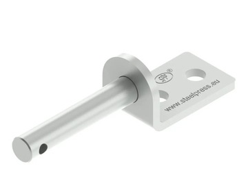 Uchwyt zawiasu burtowego STEELPRESS UZ-01B do burty uchylnej przyczepy 12mm