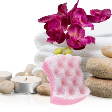 MOLLY GĄBKA DO MYCIA MASAŻU DO KĄPIELI POD PRYSZNIC 2 WARSTWOWA 1SZT RELAKS