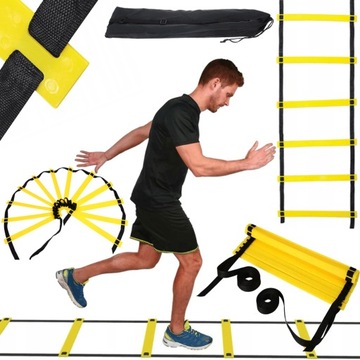 DRABINKA KOORDYNACYJNA DO ĆWICZEŃ TRENINGOWA PIŁKARSKA TENISOWA 6M FITTNESS
