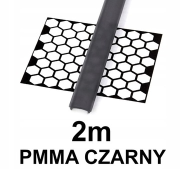 CZARNY KLOSZ PMMA DO PROFIU LED 2M A B C D G H Y Z X APA IPA