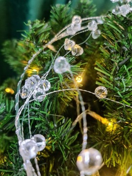 РОЖДЕСТВЕНСКАЯ ГИРЛЯНДИЯ - МАЛЕНЬКИЕ БУСИНЫ - 105СМ